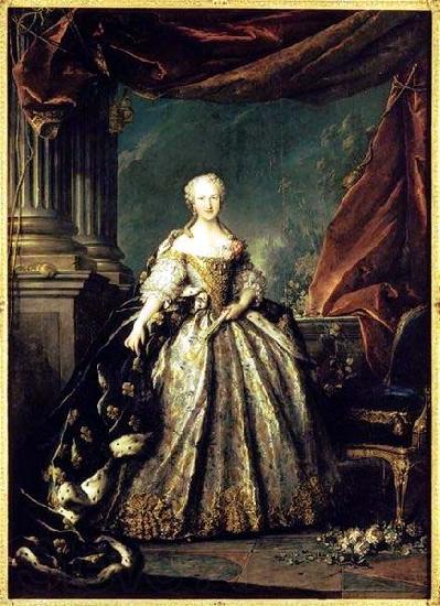 Louis Tocque Portrait of Maria Teresa of Spain as the Dauphine of France Spain oil painting art